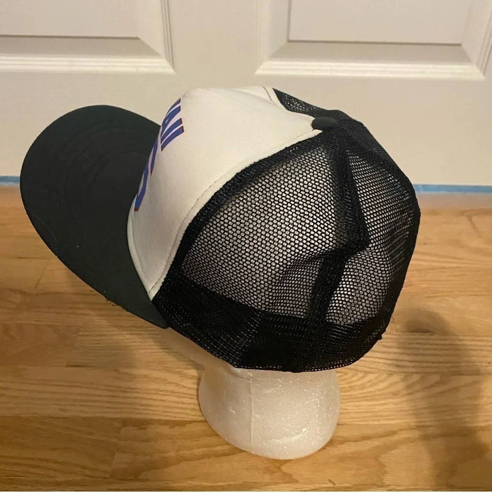 Vintage Hawaii 86 Snap Back Mesh Trucker Hat 80s Blue White